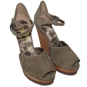 Sam Edelman JAVI Ankle Strap Platforms 6.5M